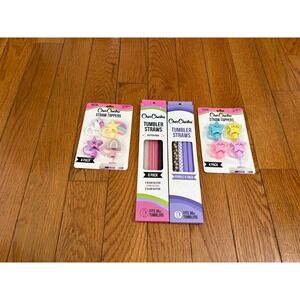 Char Charms Straw Toppers and Tumbler Straws Bundle for 30oz‎ 40oz Stanley Cups